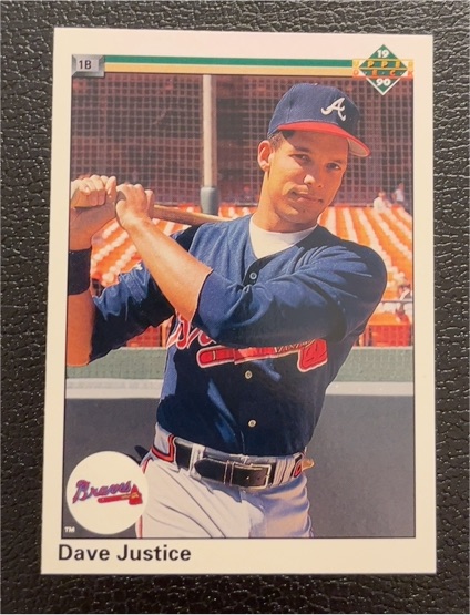 1990 Upper Deck #711 Dave Justice — front