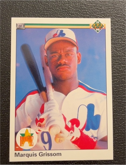 1990 Upper Deck #9 Marquis Grissom — front