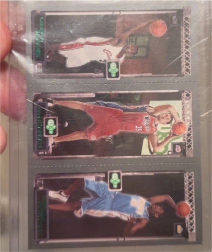 2003 Topps Rookie Matrix #116 Chris Kaman / Carmelo Anthony / LeBron James — front