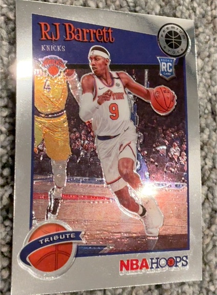 2019-20 Panini NBA Hoops Premium Stock #298 RJ Barrett — front