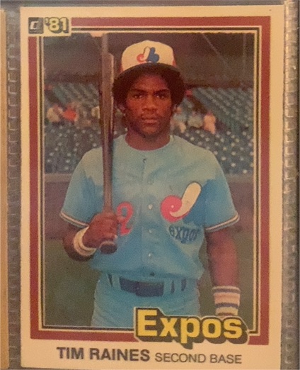 1981 Donruss #538 Tim Raines — front