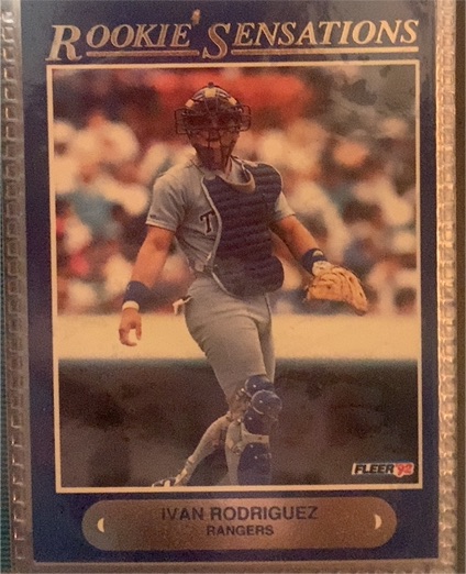 1992 Fleer Rookie Sensations #12 Ivan Rodriguez — front