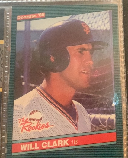 1986 Donruss The Rookies #32 Will Clark — front
