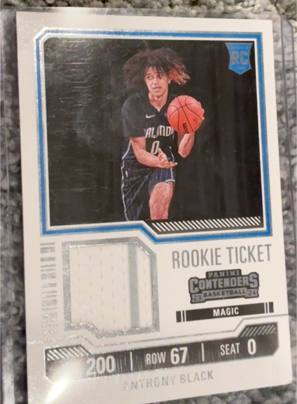 2023 Panini Contenders Rookie Ticket #RTS-BLK Anthony Black — front