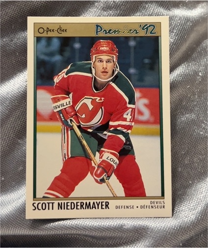 1991-92 O-Pee-Chee Premier #35 Scott Niedermayer — front