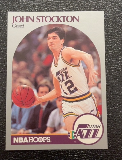 1990 NBA Hoops #294 John Stockton — front
