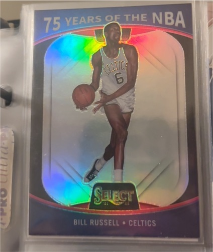 2021-22 Panini Select 75 Years of the NBA #65 Bill Russell Boston Celtics — front