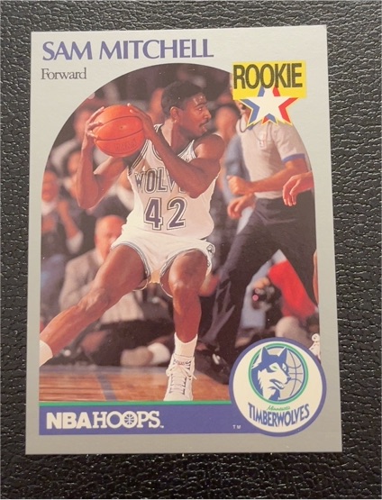 1990-91 NBA Hoops #188 Sam Mitchell — front