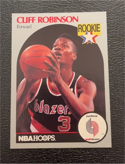 1990 Hoops #250 Cliff Robinson Rookie Card — front