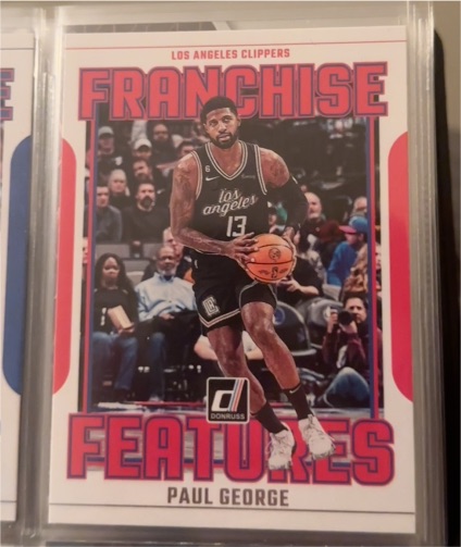 2023-24 Panini Donruss #22 Paul George Franchise Features Los Angeles Clippers — front