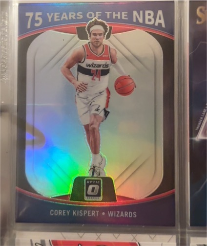2021-22 Panini Prizm Optic 75 Years of the NBA #48 Corey Kispert — front