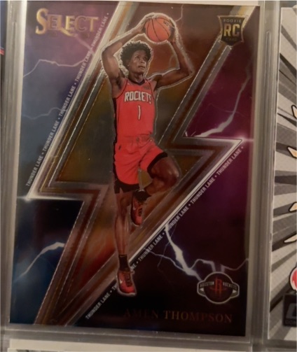2023-24 Panini Select Thunder Lane #13 Amen Thompson — front