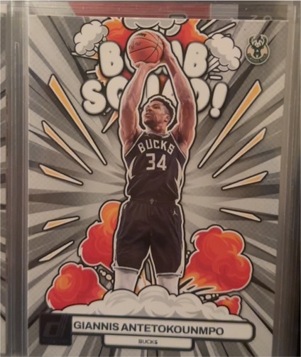 2023-24 Donruss Bomb Squad #15 Giannis Antetokounmpo — front