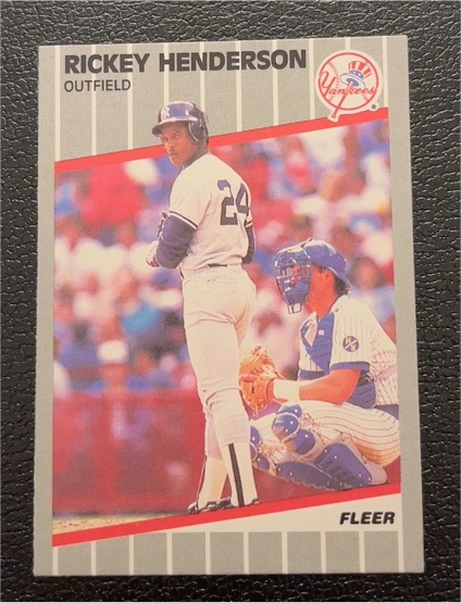 1989 Fleer #254 Rickey Henderson — front