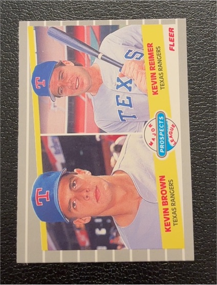 1989 Fleer #641 Kevin Brown / Kevin Reimer — front