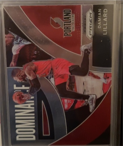 2021-22 Panini Prizm Dominance #18 Damian Lillard — front