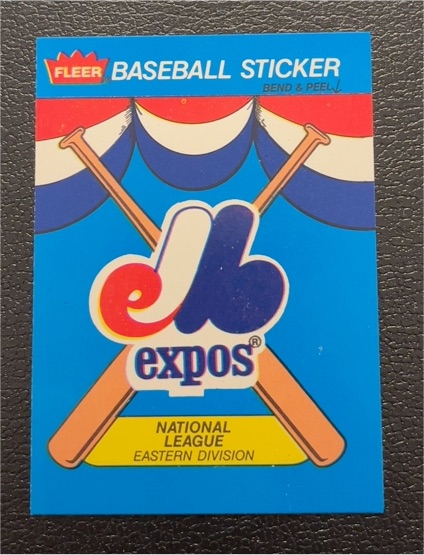 1989 Fleer #NNO Montreal Expos Team Sticker — front