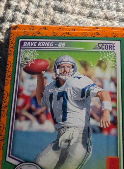 1991 Score #17 Dave Krieg — front