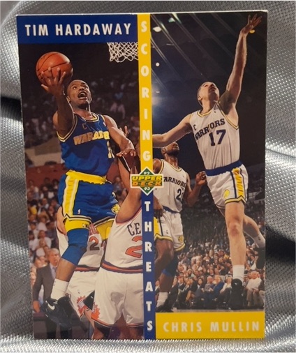 1992-93 Upper Deck #65b Tim Hardaway / Chris Mullin — front