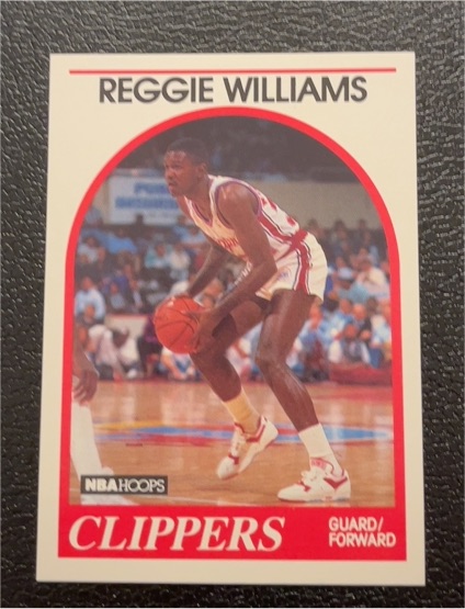 1989-90 Hoops #128 Reggie Williams — front