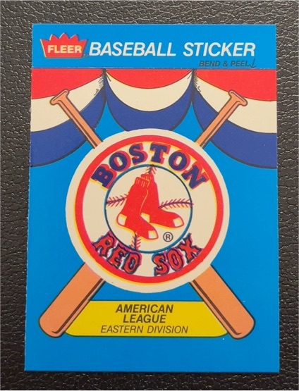 1989 Fleer #NNO Boston Red Sox Team Sticker — front