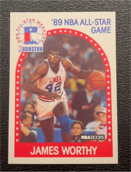 1989 Hoops #219 James Worthy — front