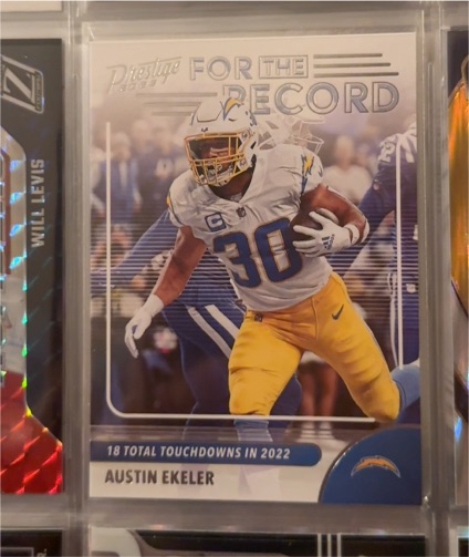 2023 Panini Prestige For the Record #11 Austin Ekeler — front