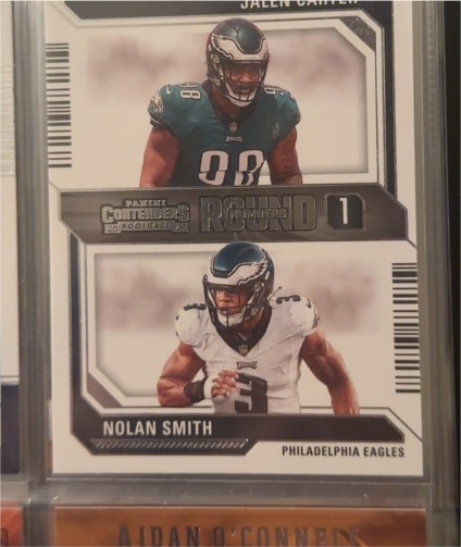 2023 Panini Contenders Round Numbers #6 Jalen Carter / Nolan Smith — front