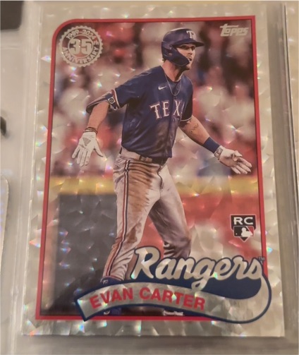 2024 Topps Series 2 1989 35th Anniversary #89B2-45 Evan Carter — front
