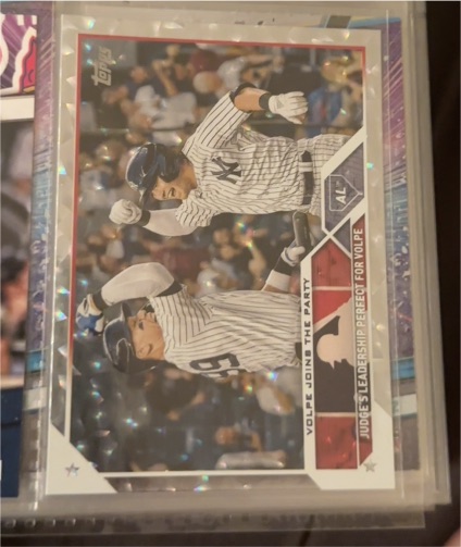 2023 Topps Update #US269 Aaron Judge Anthony Volpe — front