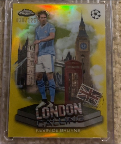 2023-24 Topps Chrome UEFA Club Competitions #LC-8 Kevin De Bruyne London Calling — front