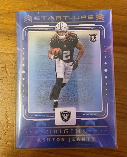 2025 Panini Origins #1 Ashton Jeanty Start-Ups — front