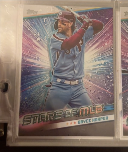 2024 Topps Series 1 Stars of MLB Chrome #CSMLB-14 Bryce Harper — front