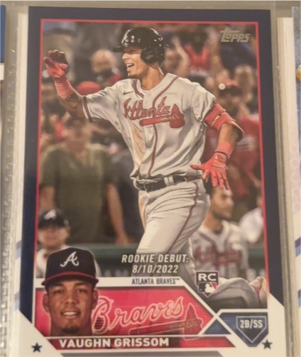 2023 Topps Update #US24 Vaughn Grissom Rookie Debut — front