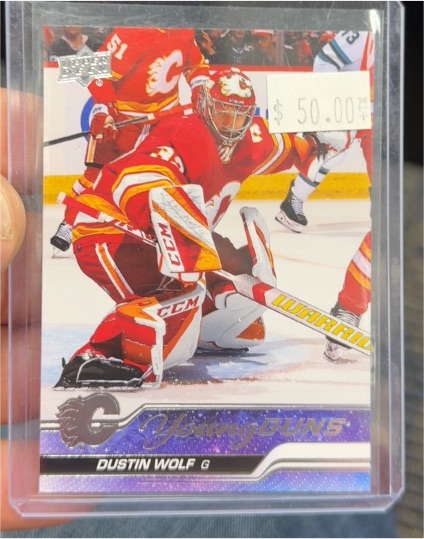 2023-24 Upper Deck #210 Dustin Wolf — front
