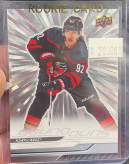 2024-25 Upper Deck Series 2 Young Guns Outburst #472 Vasily Ponomarev — front