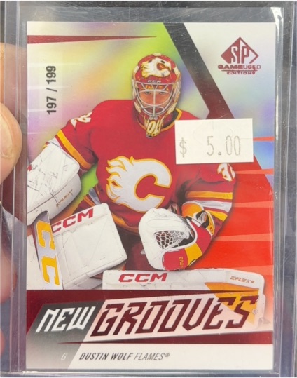 2023-24 SP Game Used New Grooves #NG-1 Dustin Wolf — front