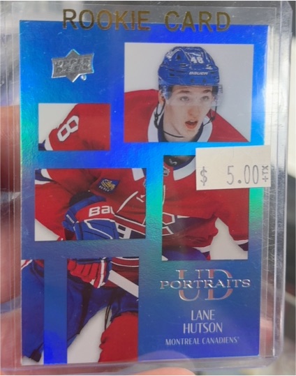 2024-25 Upper Deck #P44 Lane Hutson UD Portraits — front