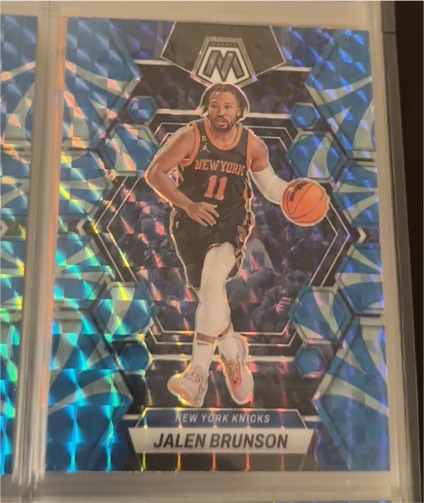 2022-23 Panini Mosaic #95 Jalen Brunson Silver — front