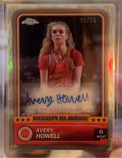 2024 Topps Chrome McDonald's All American #16 Avery Howell — front