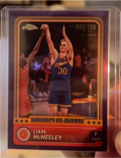 2024 Topps Chrome McDonald's All-American #30 Liam McNeeley — front