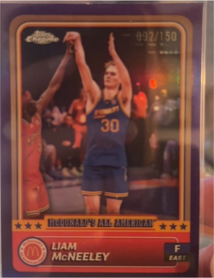 2024 Topps Chrome McDonald's All-American #30 Liam McNeeley — front