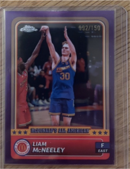 2024 Topps Chrome McDonald's All-American #30 Liam McNeeley — front