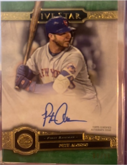 2021 Topps Five Star #FSA-PAK Pete Alonso — front