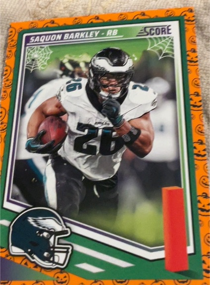 2025 Panini Score-A-Treat #61 Saquon Barkley — front