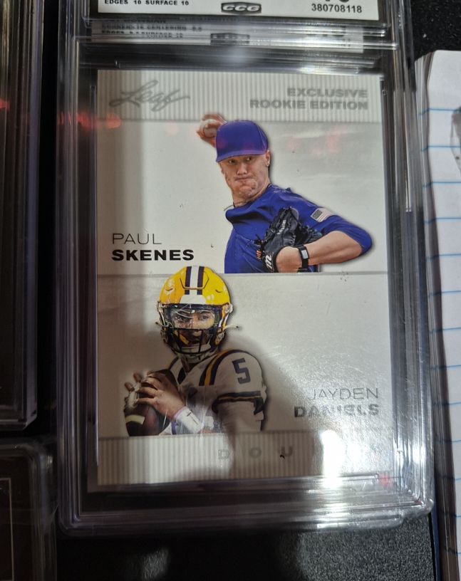 2024 Leaf Exclusive Rookie Edition Paul Skenes / Jayden Daniels — front
