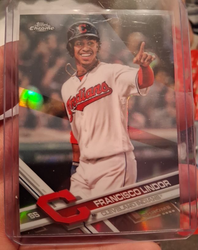 2017 Topps Chrome #126 Francisco Lindor — front