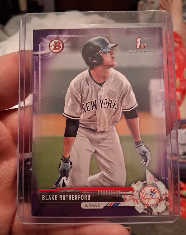 2017 Bowman #BP121 Blake Rutherford — front