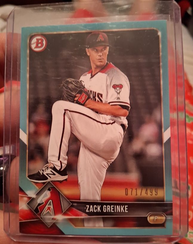 2018 Bowman #4 Zack Greinke — front