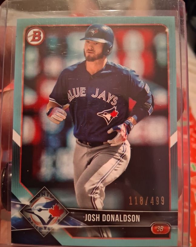 2018 Bowman #58 Josh Donaldson Toronto Blue Jays — front